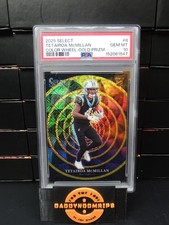 2025 Panini Select - Color Wheel Tetairoa McMillan #8 Gold Prizm /10 PSA 10 (RC)