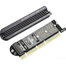 ELUTENG NVMe PCIe 5.0/4.0/3.0 Adapter NVMe M.2 SSD to PCIe X4/X8/X16 Card