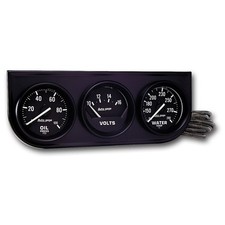 Autometer Autogage For 3-gauge Console With Oil Pressure Voltage Water Temp