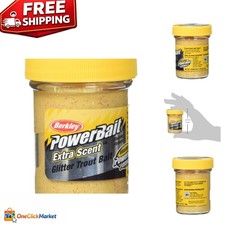 Floating 1.75oz PowerBait Trout Bait - Irresistible Dough with Glitter Infusion