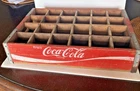 Vintage COCA-COLA 24 Bottle Crate Red White Wood Wooden Carrier Coke Decor Retro
