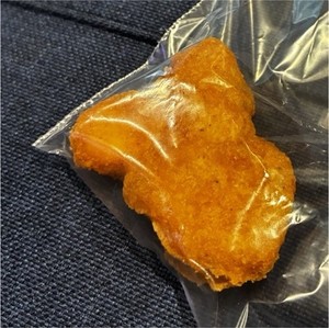 Mickey Mouse shaped McDonald’s chicken nugget ￼