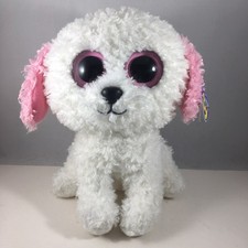 Ty Beanie Boos DIVA the Bichon Frise Dog 9" Medium Plush Stuffed Toy *NOT MINT*