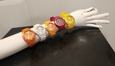 UNISEX MADISON NEW YORK CANDY TIME WATCHES 5 DIFFERENT COLORS --price is for one