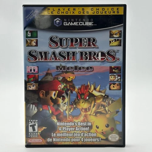 Super Smash Bros Melee Players Choice Nintendo GameCube Complete Tested CIB Read