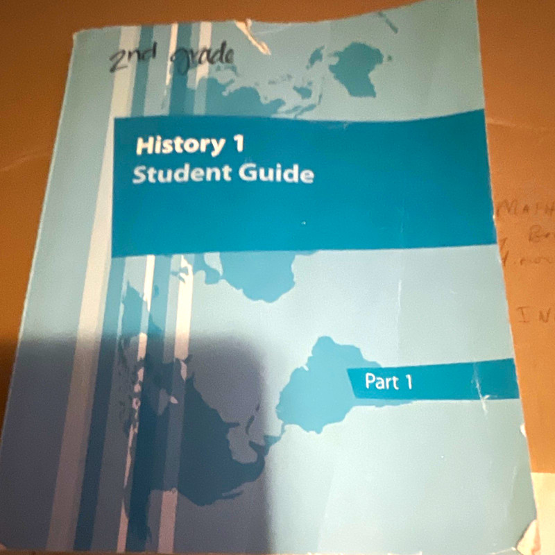 K12 History 1 Student Guide Part 1 Study Guide 2nd Grade Acceptable
