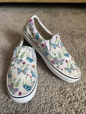Vans Z4087 Classic Slip-On Butterfly Floral Marshmallow Size 7.5 W/ 6 M