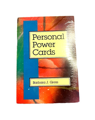 Aslan Publishing Personal Power Cards Barbara Gress 1990 Book & 55 Card Set