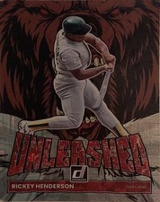 2022 Donruss Unleashed#UL-17 Rickey Henderson Unleashed Vector