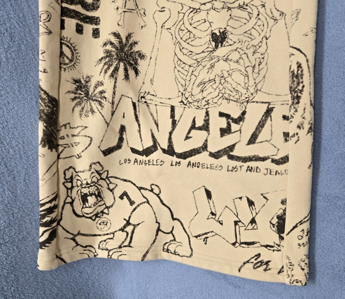 Tuff Crowd RARE Cream FRIGHTMARE SUCKERS FOR PLEASURE HELL HOUND Sweatpants L image 9