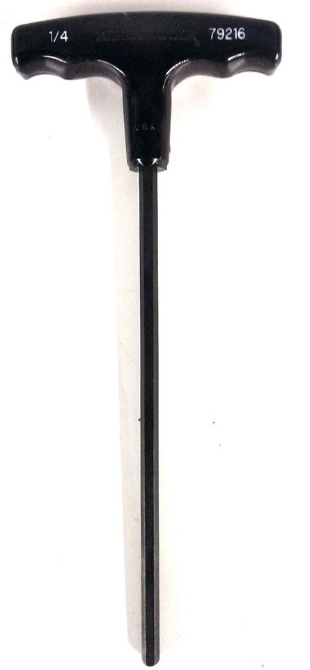Klein Tools 9" Black T-Handle Hex Key Blade: 1/4"x7 1/2" 79216 *Made In The USA* - Image 4 of 4