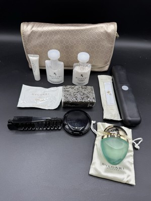 BVLGARI×Emiratesトラベルポーチ BVLGARI- travel set Parfums Make-up/ Cosmetic Bag Exclusively For