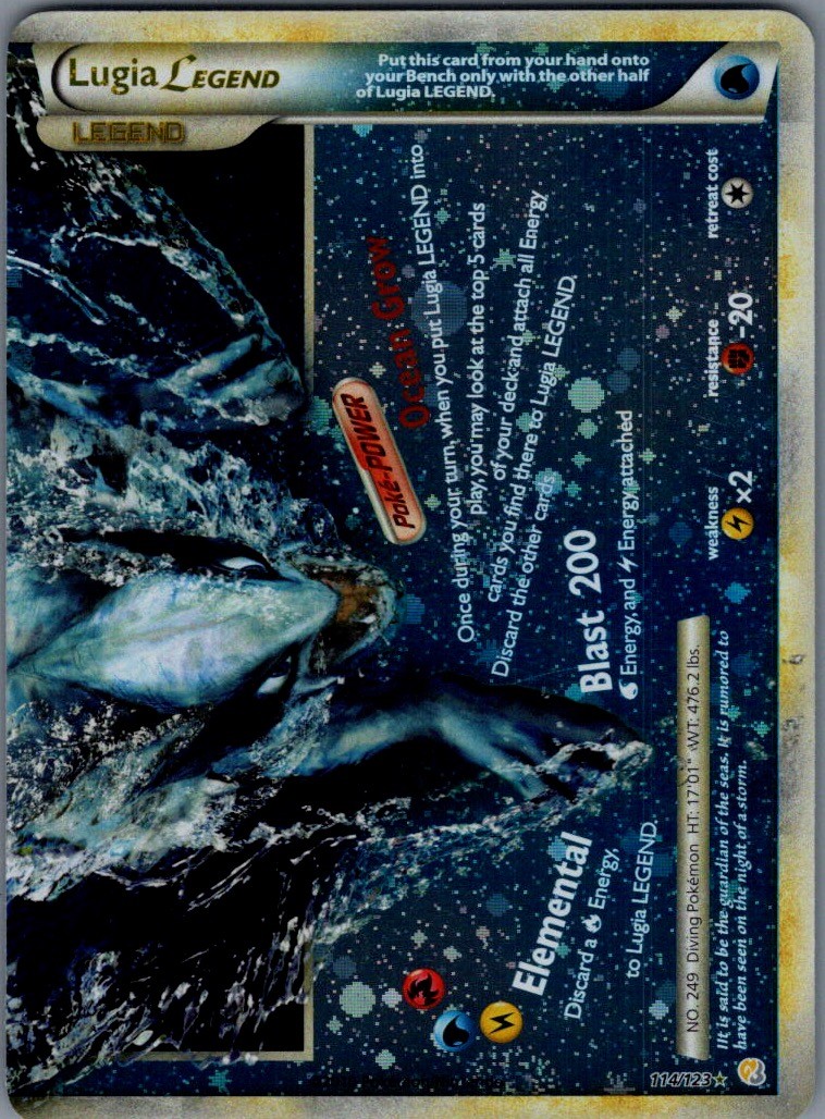 Lugia Legend (Bottom) Ultra Rare Holo HeartGold SoulSilver 114/123 NM