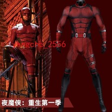 Anime Daredevil Born Again Season 1 Matthew Murdock Cosplay Jumpsuit Costume NEW