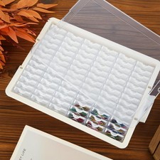Modern Clear Plastic Bead Storage Box with 78 Compartments, Portable Jewelry ...