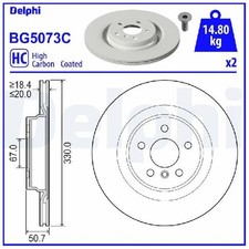 2x Bremsscheibe hinten für BMW 1-er F40 F70 2-er Gran F44 F74 X1 U11 id29090