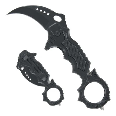 ARMORY REPLICAS Mortuary Affair Tactical Karambit Knife | Force Traction Emergency EDC Defense
