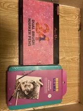 Aen Art Dual Brush Marker Pens And Charcoal Drawing Kit !