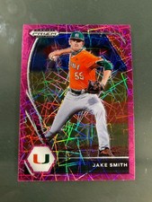 Jake Smith 2021 Panini Draft Picks Baseball #PDP171 Card Pink Velocity