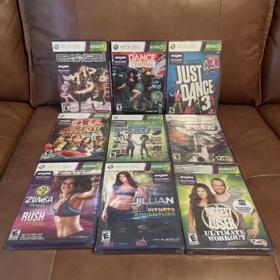 Xbox 360 Kinect Lot - 9 Sealed Games - Just Dance 3, Kinect Sports, and More!