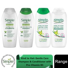 Simple Kind to Hair Gentle Care Shampoo & Conditioner Pro-Vitamin B5 200ml/400ml
