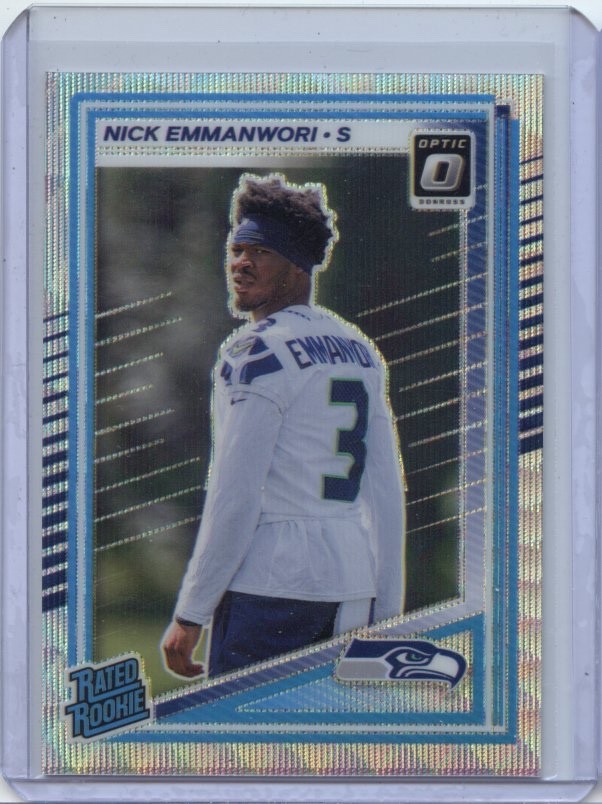 2025 Optic Premium Box Set NICK EMMANWORI #277 Rated Rookie WAVE PRIZM 227/300