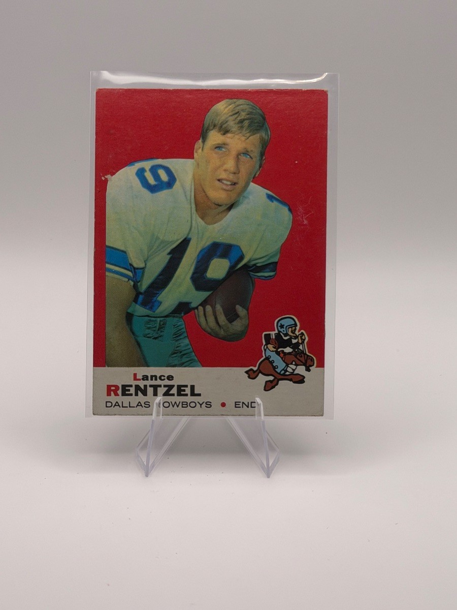 1969 Topps #31 Lance Rentzel Dallas Cowboys Vintage Football Card [EX]