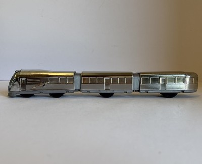 Schylling Streamliner Chrome Plated Tin Wind Up Three Car Train | eBay
