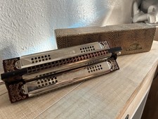  RARE  4 sided M. HOHNER tremolo harmonica with Original Box