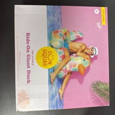Inflatable Ride-On Giant Duck Float Pool Fun