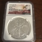 2018 $1 American Silver Eagle NGC MS70 Flawless — photo 1