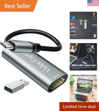 Compact 1080P Video Capture Card - Ideal for Live Streaming on All Platforms