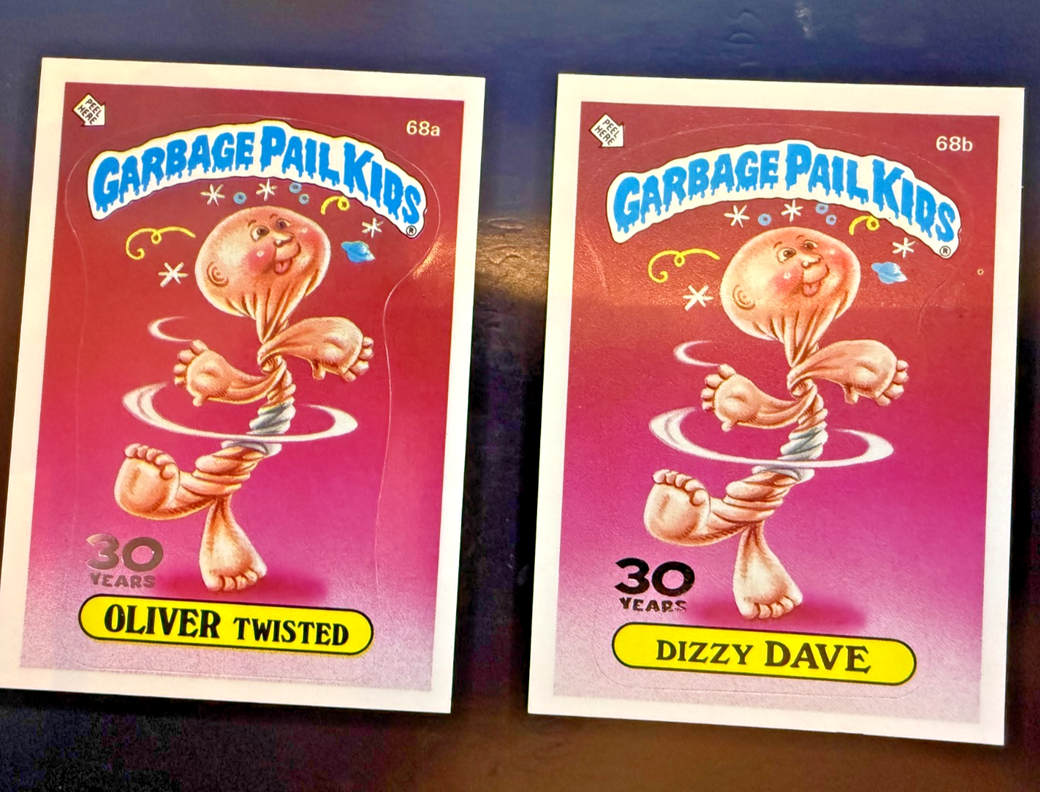 2015 Topps Garbage Pail Kids 30th Anniversary 1985 Buyback Cards Pair A&B