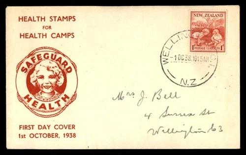 Mayfairstamps New Zealand 1938 Safeguard Health Stamps Wellington First Day Cove