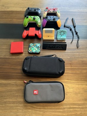 Nintendo Switch Accessories Set Carrying Case, Mario Controller, Joy-Con Grip