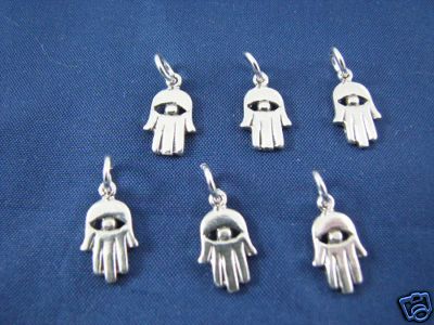 Sterling Silver Hamsa Hand Charm Pendants Wholesale