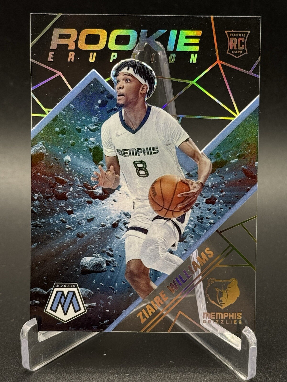 2021-22 Mosaic Rookie Eruption Case Hit Ziaire Williams Memphis Grizzlies