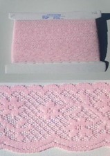 Flat Lace Pink  - 15 metres  008 