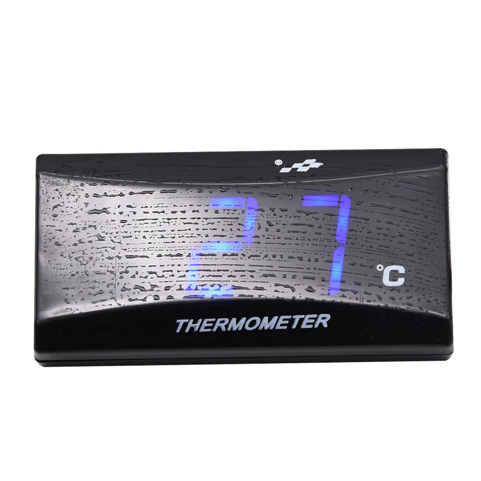 Blue Digital Motorcycle ATV Water Temp Gauge with Thermometer Sensor - Image 3 of 4