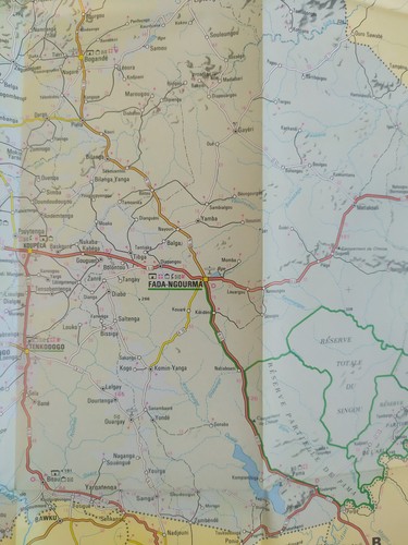 Burkina Faso : carte touristique IGN - échelle 1 : 1 00 000 - carte actuelle - Afbeelding 5 van 5