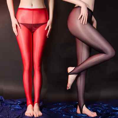 Women s Sexy Oil Shiny Stockings   Tight Smooth Pants, See-Through Elastic Ultra