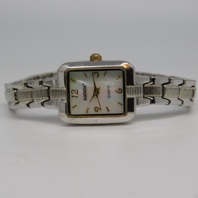 AGENDA AG09B Three-Hand Quartz Analog Women's Watch Sz. 6 1/2'' New Battery
