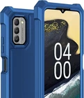 Nokia G400 5G / Nokia Style+  Hard Rubber Edge Protection Hybrid Armor Case BLUE
