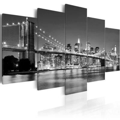 New York Stadt Architektur VLIES LEINWAND DEKO BILDER WANDBILD XXL WOHNZIMMER - Bild 1 von 3
