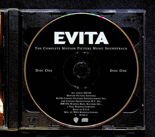 Evita Original Motion Picture Soundtrack Madonna 1996 2 Disc CD - VG+ - Picture 4 of 5