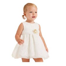 ABITO VESTITO CERIMONIA BIMBA ABEL E LULA 5013 BIANCO ORIGINALE PE 2023