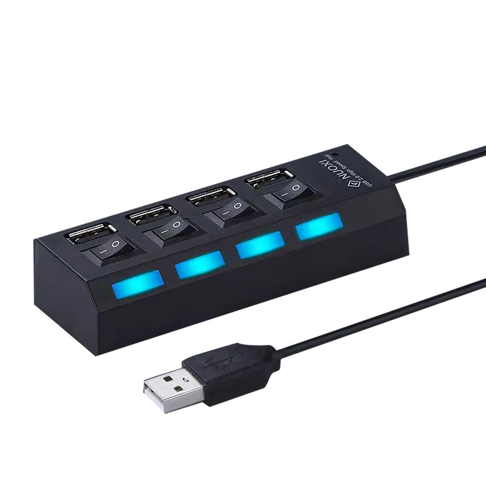 4-Port USB 2.0 Hub Expander for Laptop & PC