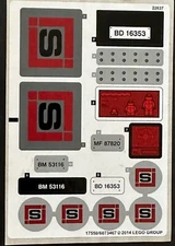 Lego Sticker Sheet for 79116 Big Rig Snow Gateway Teenage Mutant Ninja Turtles