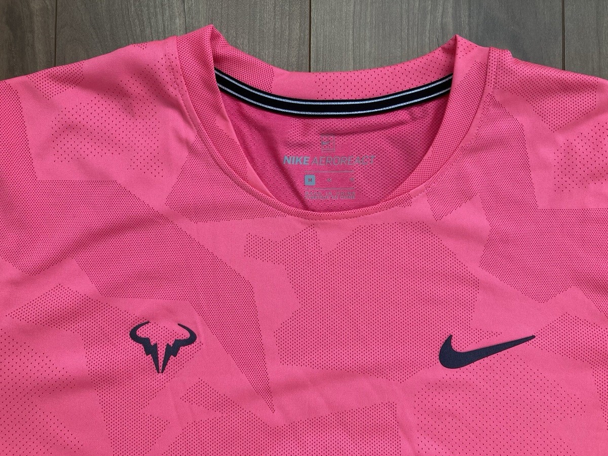 NWT :Rafael Nadal Nike 2020 Match in Africa Shirt size:M