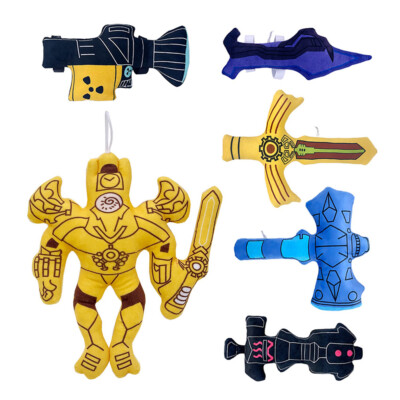 Skibidi Toilet Clock Man Weapon Drill Man Hammer Sword Plush Soft